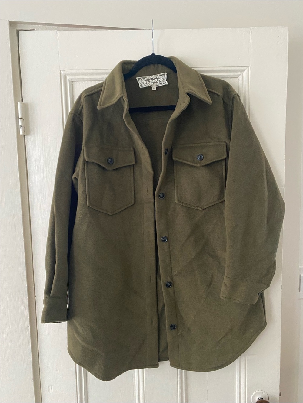 Pink Martini Olive Green Military Field Jacket